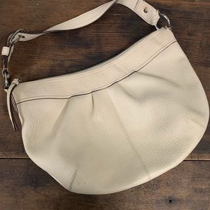 Coach Soho Hobo Bag in Cream Pebble Leather